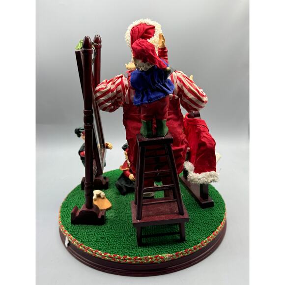 Grandeur Noel Getting Ready Fabriche Santa Claus Elves Dressing for Christmas - Picture 4 of 6